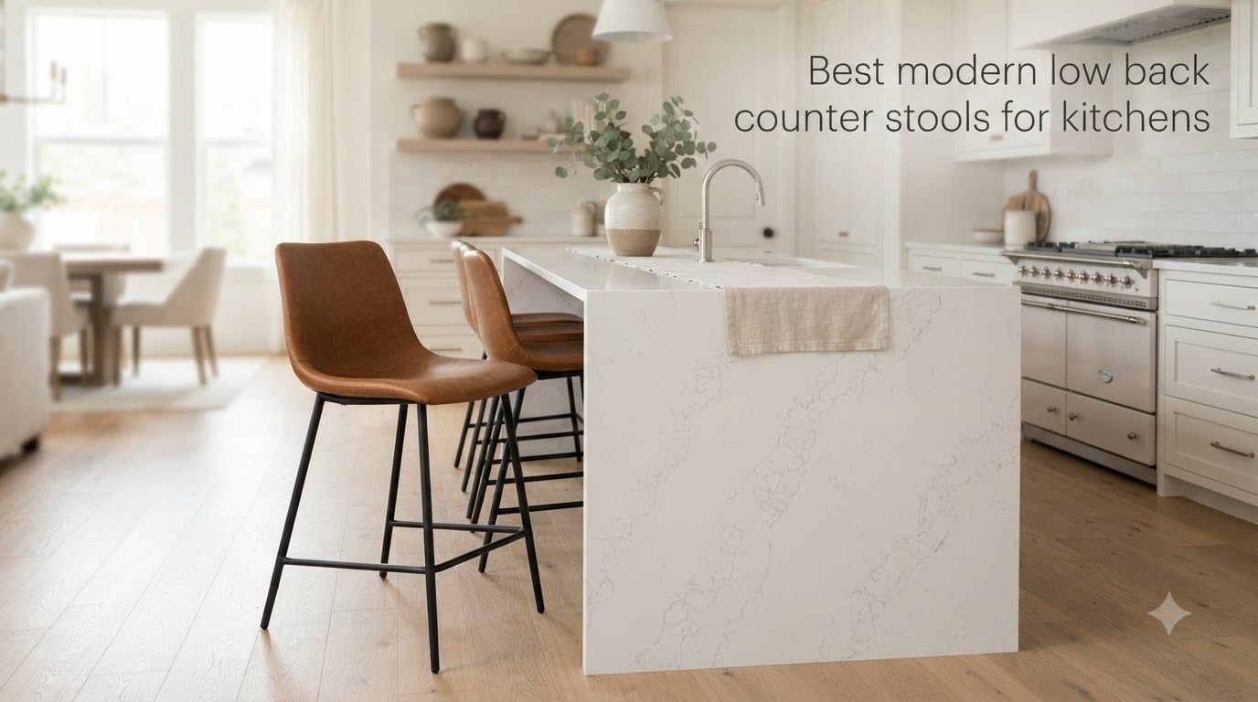 Best modern low back counter stools for kitchens
