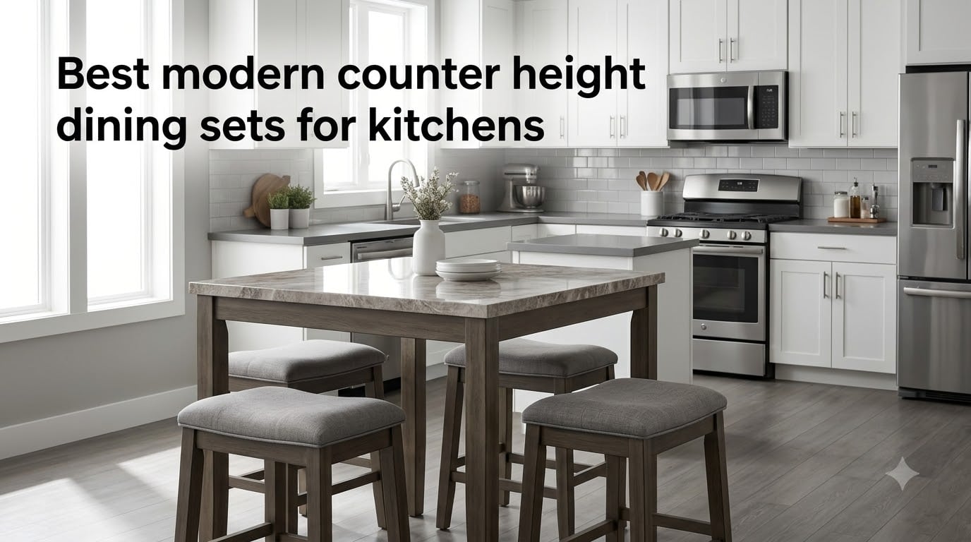 Best modern counter height dining sets for kitchens