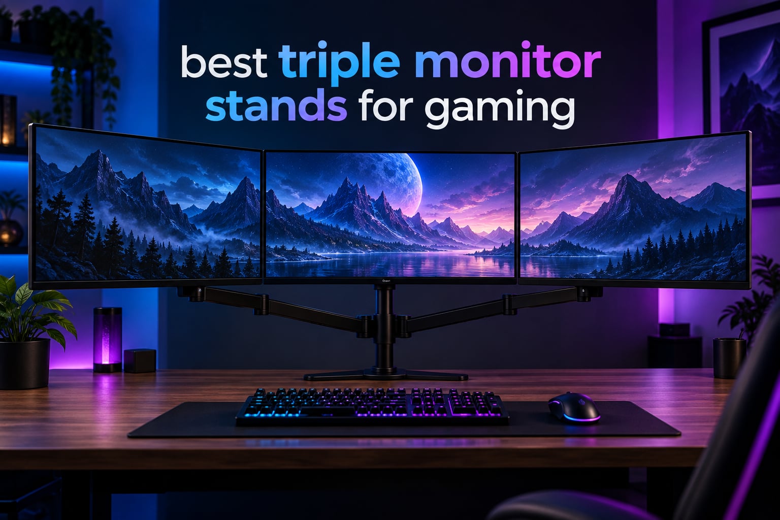 best triple monitor stands for gaming