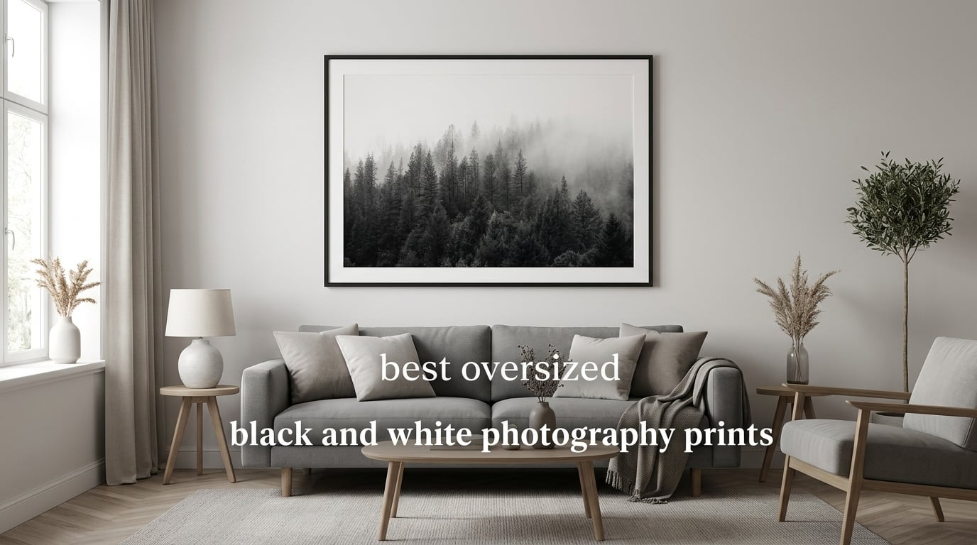 best oversized black and white photography prints