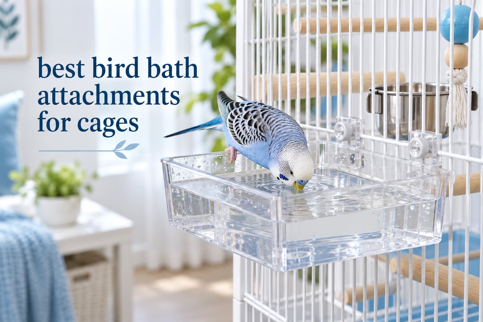best bird bath attachments for cages